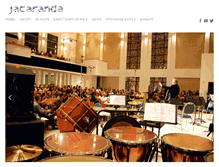 Tablet Screenshot of jacarandamusic.org